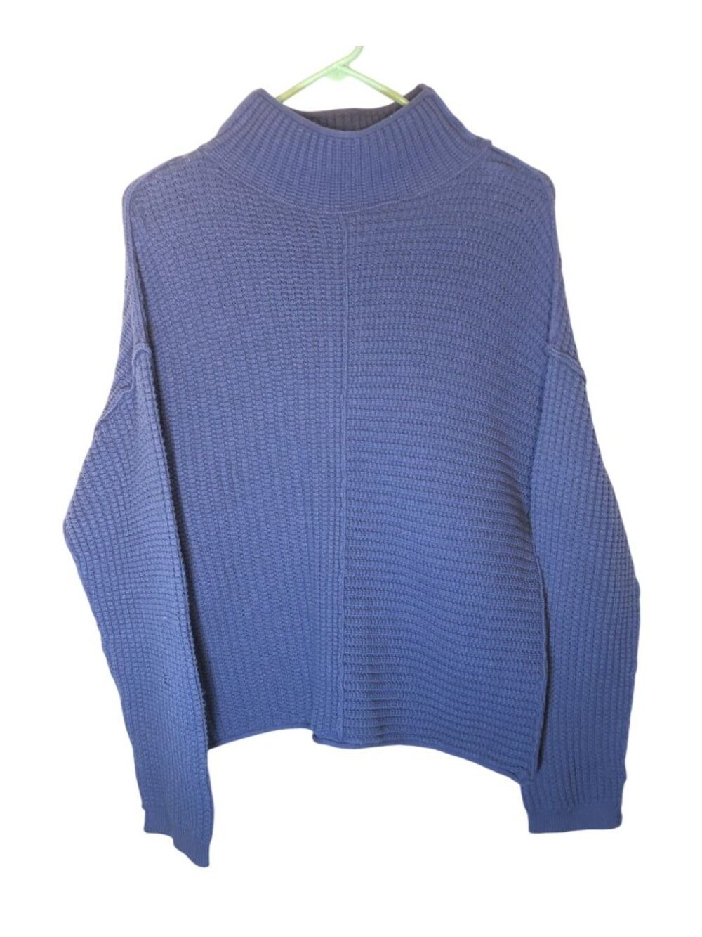 Sonoma Womens Sweater Medium Purple Knit Mock Neck Pullover Casual Heavyweight
